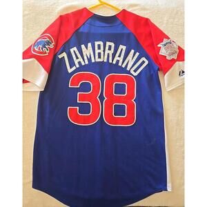 Chicago Cubs Majestic Baseball Jersey Zambrano #38 Stitched